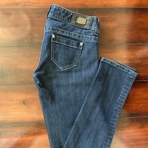 MARCIANO  Skinny Jeans Low Rise Pockets Denim  Medium Wash  Blue 25